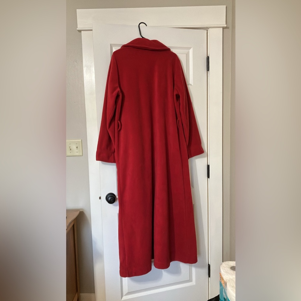 L.L. Bean Red Robe Size Large - Picture 3 of 3